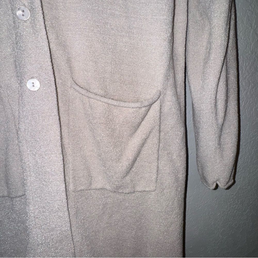 Barefoot Dreams Cardigan in Stone - Picture 7 of 12
